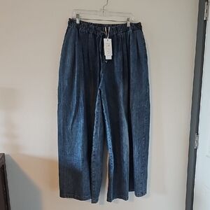●●EXPOING EXTREME WIDE LEG DENIM PULL ON PANTS NWT SIZE XL●●